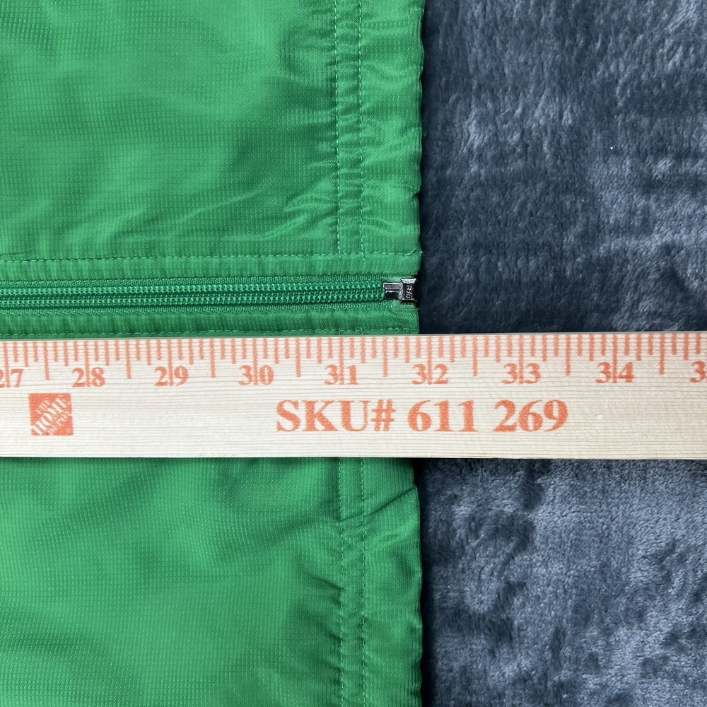 Adidas 2XL Windbreaker Jacket With Hood In Collar Green & Black Soccer Golf Coat - Picture 10 of 13